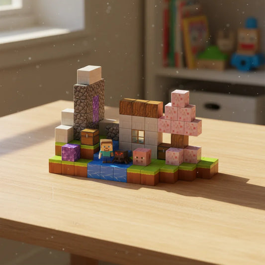 Bloques magnéticos 110 piezas + 3 Figuras al azar