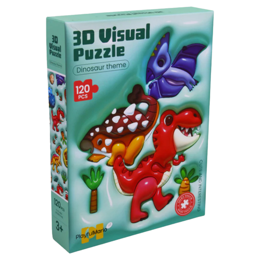 Puzzle con efecto visual 3D Dinos