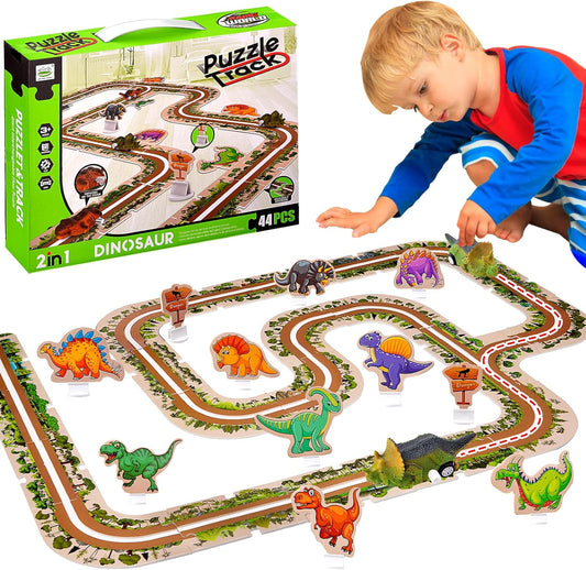 Pista Puzzle 44 pcs - Dinosaurios