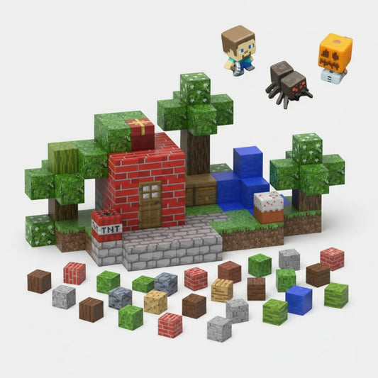 Bloques magnéticos 108 piezas + 1 Figura al azar